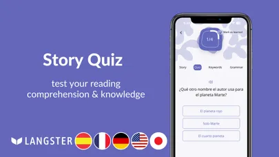 Langster: Language Learning Screenshots
