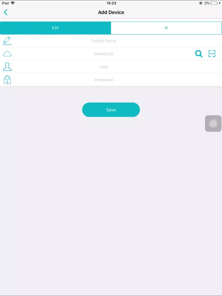 Ảnh chụp màn hình của CamViews iPad 