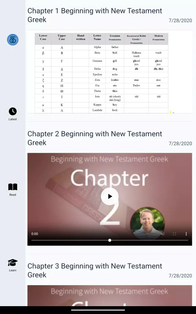 Capturas de tela do Daily Dose of Greek