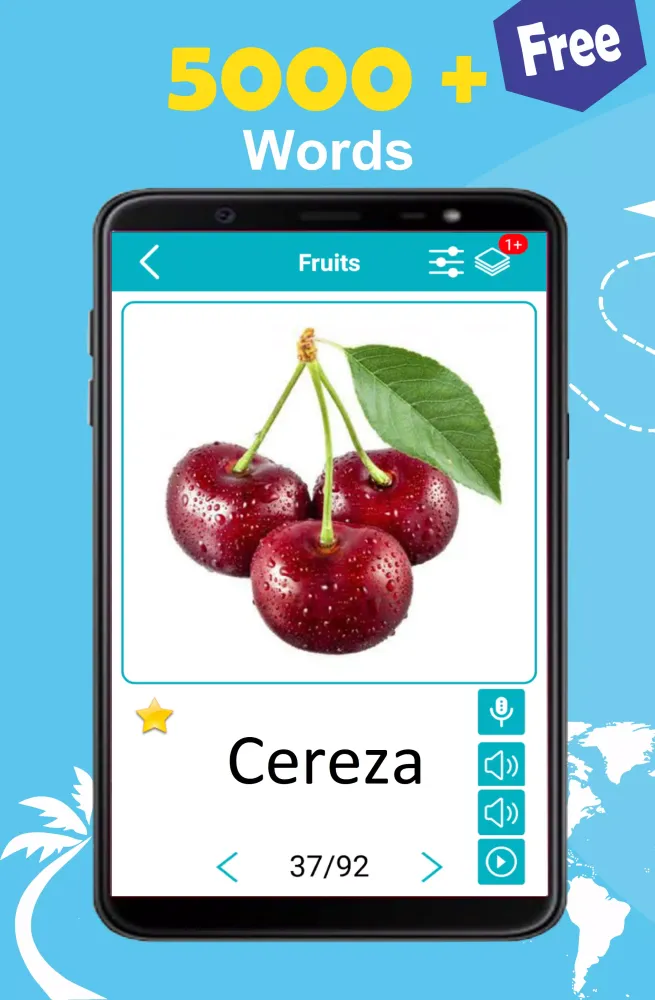 Ảnh chụp màn hình của Spanish 5000 Words with Pictures