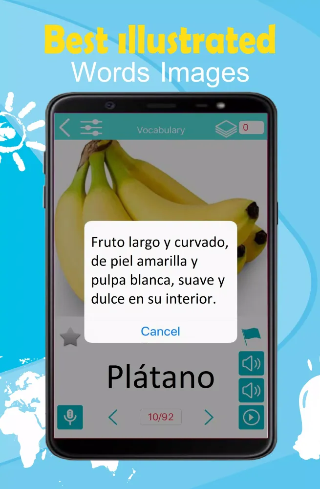 Ảnh chụp màn hình của Spanish 5000 Words with Pictures