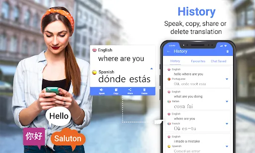 Capturas de tela do All Language Translate App