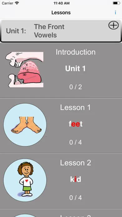 Zrzuty ekranu English Pronunciation Tutor