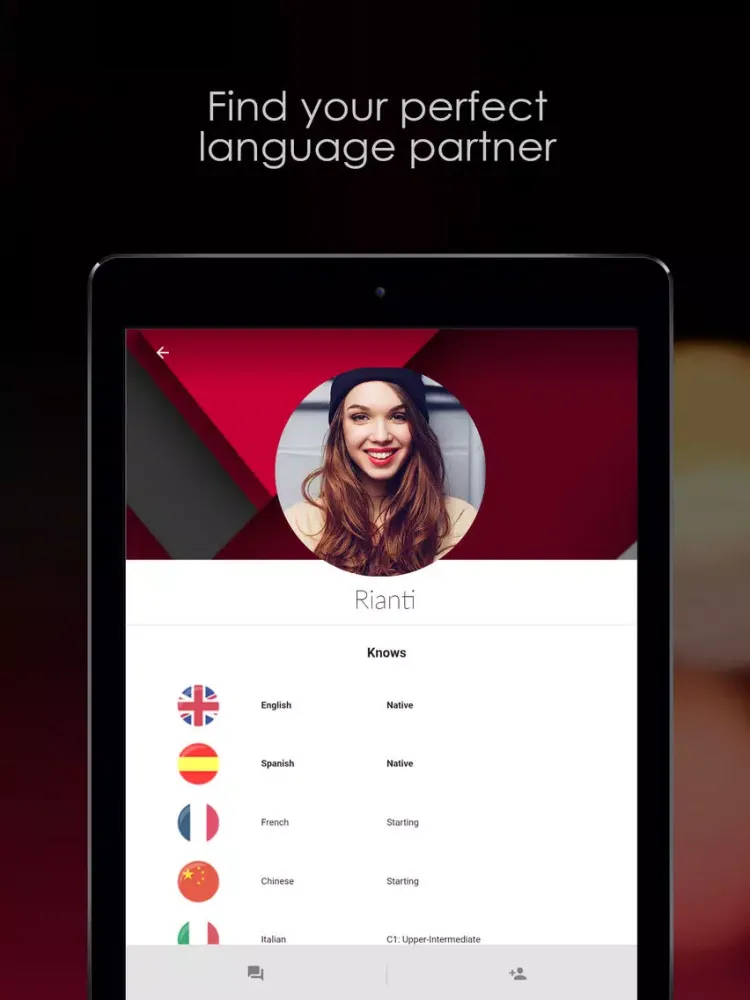 Captures d'écran de Languing – The Language Exchange Social Network iPad 