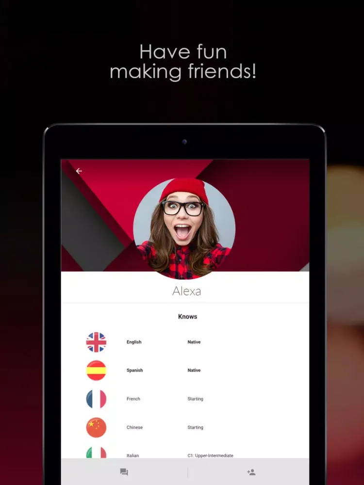 Captures d'écran de Languing – The Language Exchange Social Network iPad 