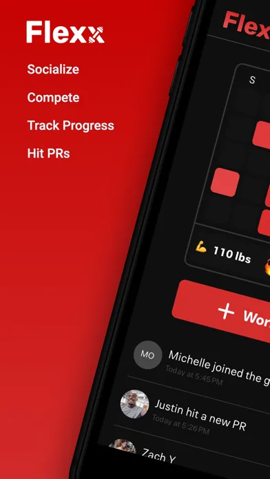 Screenshot di Flexx - social fitness