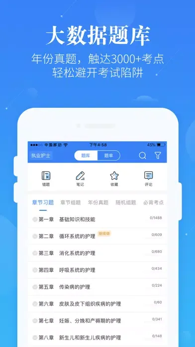 Capturas de pantalla de 初级护师考试真题题库-三百万护考生都在刷