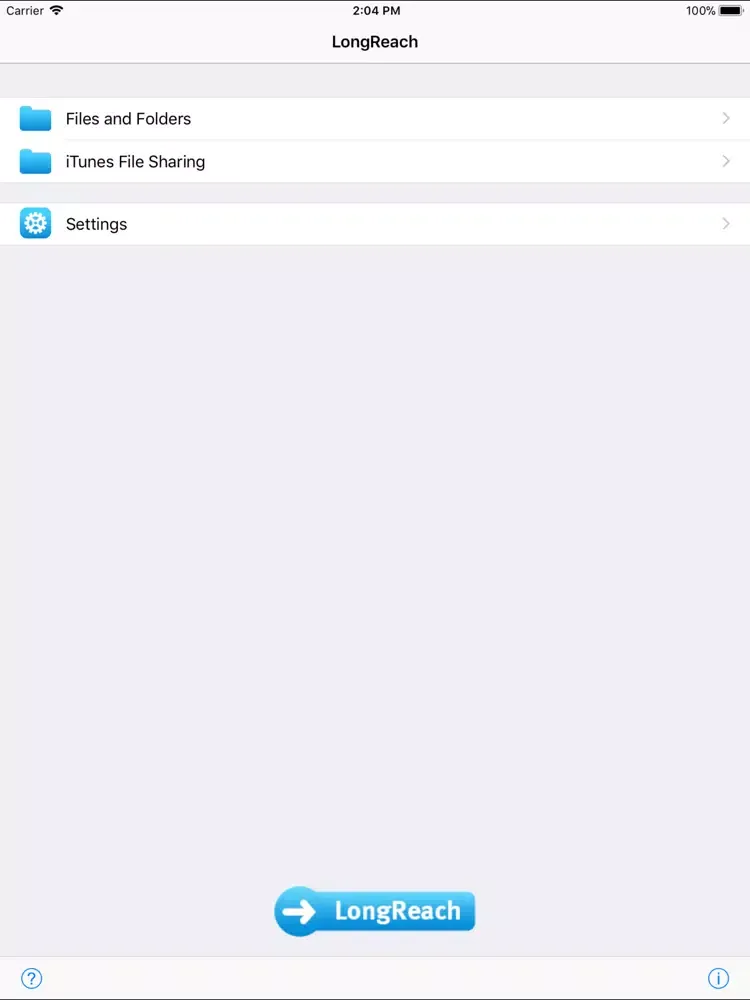 LongReach iPad  Screenshots