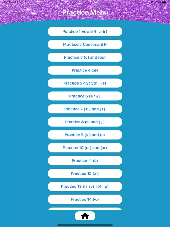 Ảnh chụp màn hình của LANS Pronunciation iPad 