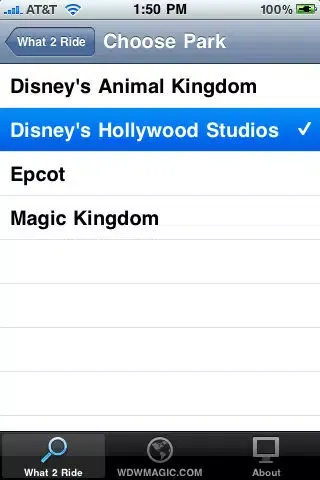 WDW What-2-Ride Walt Disney World Edition Ekran Görüntüleri