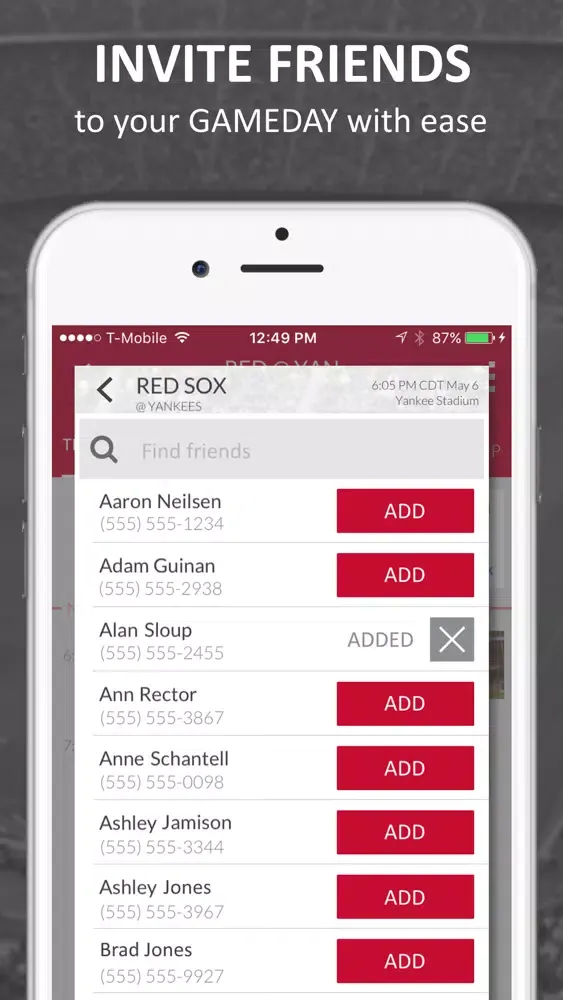 GAMEDAY - Social game plans for sports fans 스크린샷