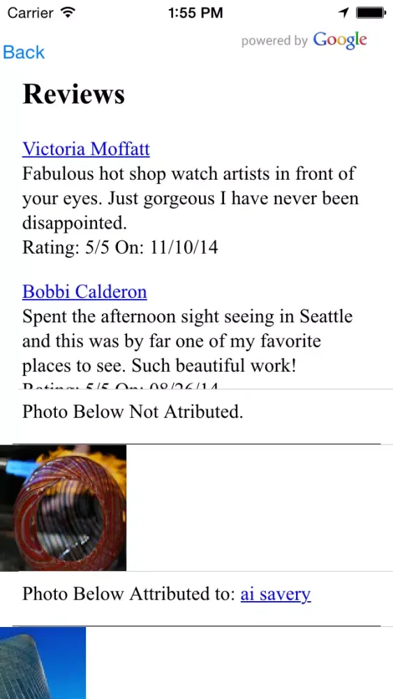 Screenshot di CultureFinder