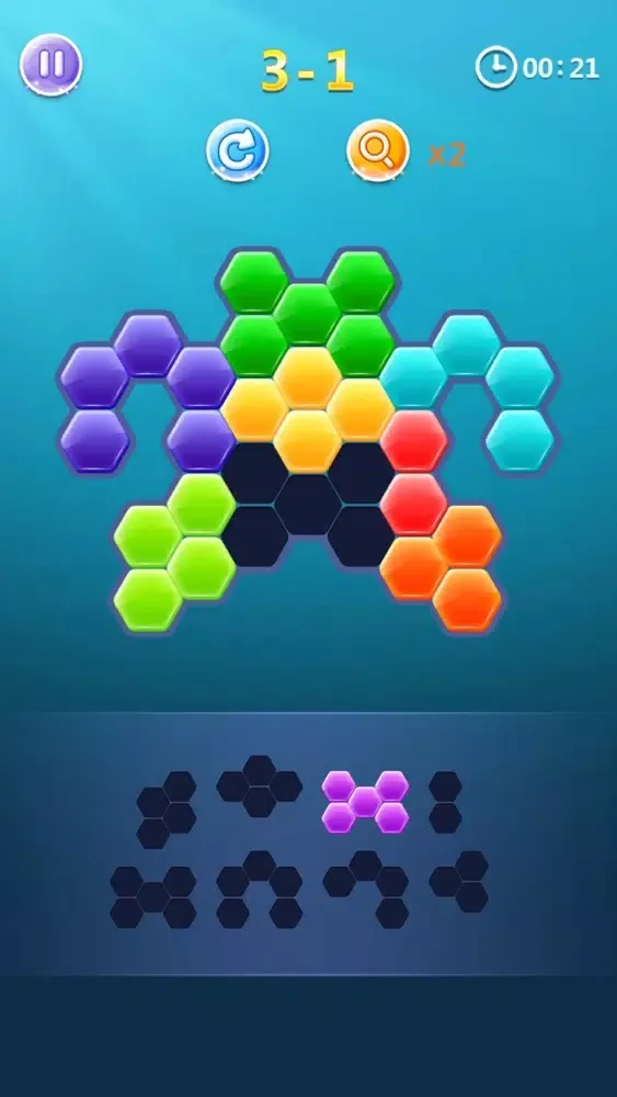Capturas de tela do HexaPuz - Hexa Puzzle Games
