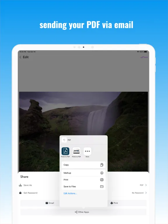 Скриншоты Converter Scanner Photo to PDF iPad 