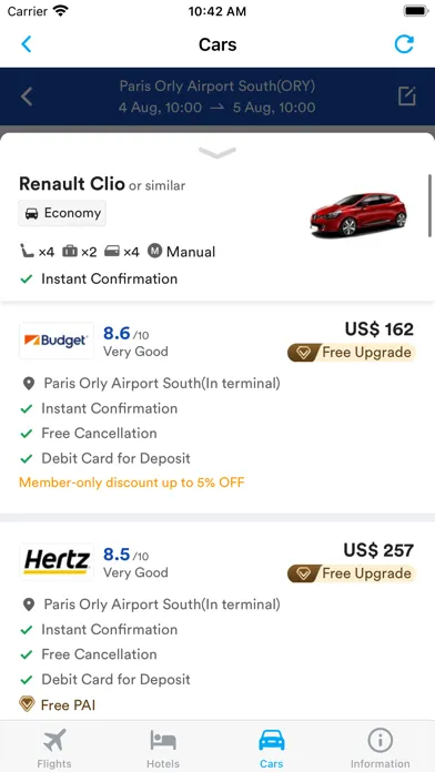 Tangkapan skrin Cheap Search Flight Booking