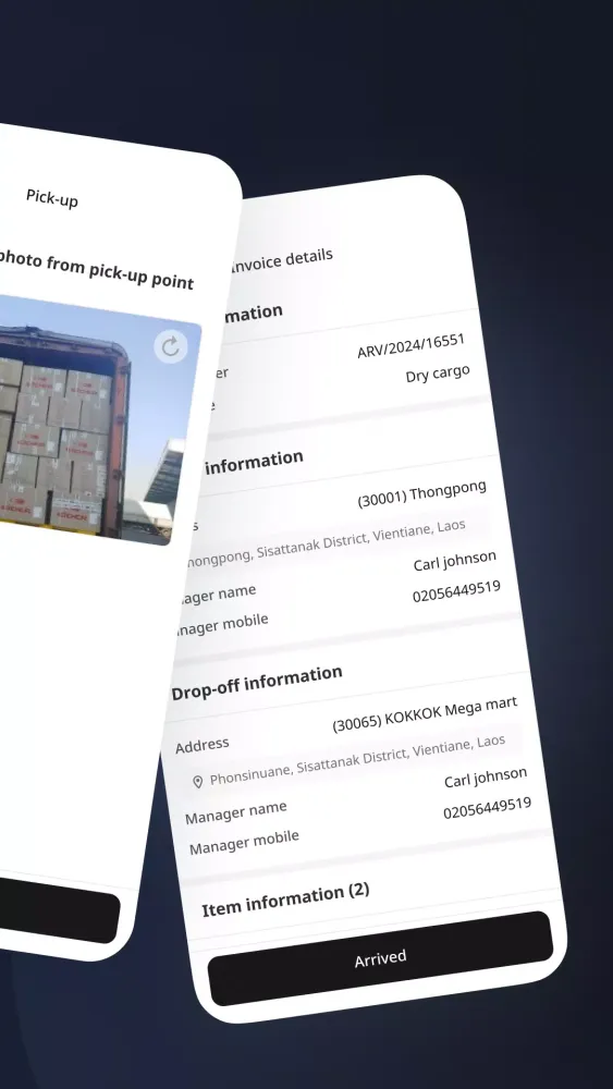 KOKKOK Logistics Screenshots