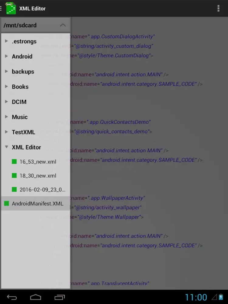 XML Editor Screenshots