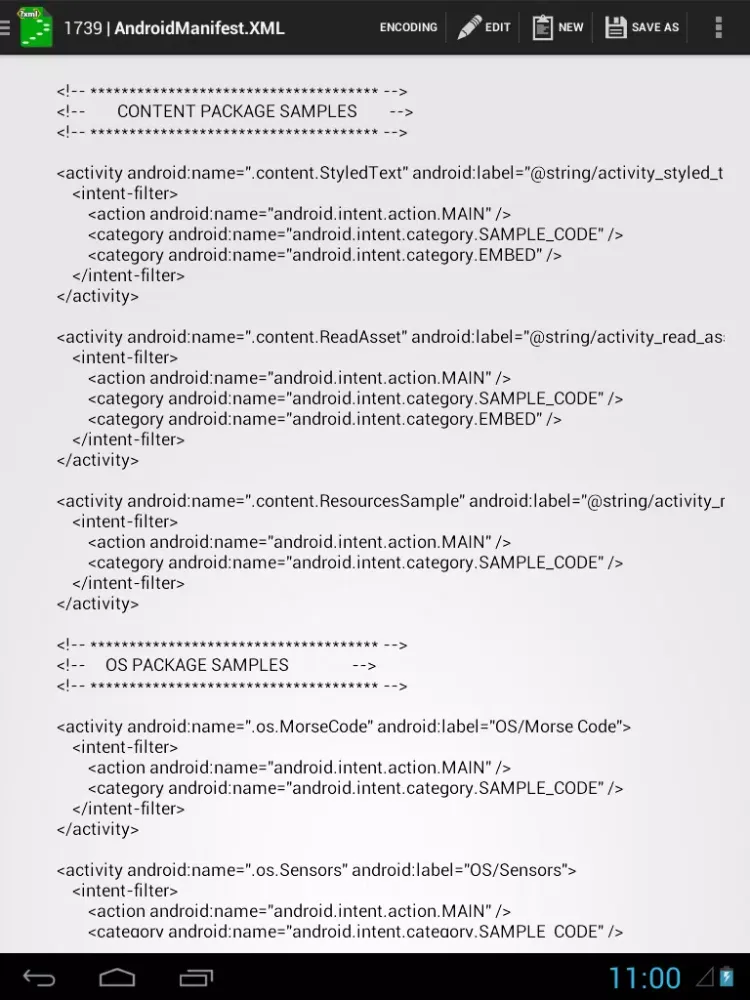XML Editor Screenshots
