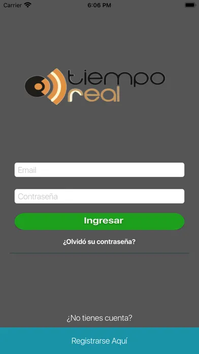 Tangkapan layar Tiempo Real App
