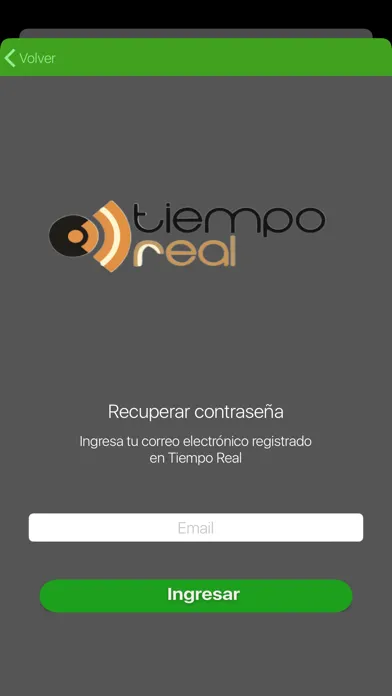 Tangkapan layar Tiempo Real App
