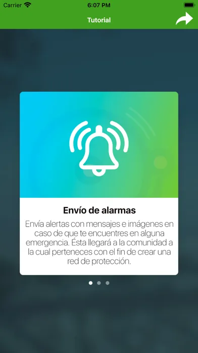 Tangkapan layar Tiempo Real App