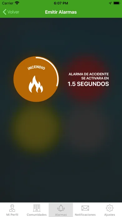 Tangkapan layar Tiempo Real App
