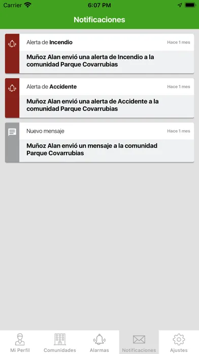 Tangkapan layar Tiempo Real App