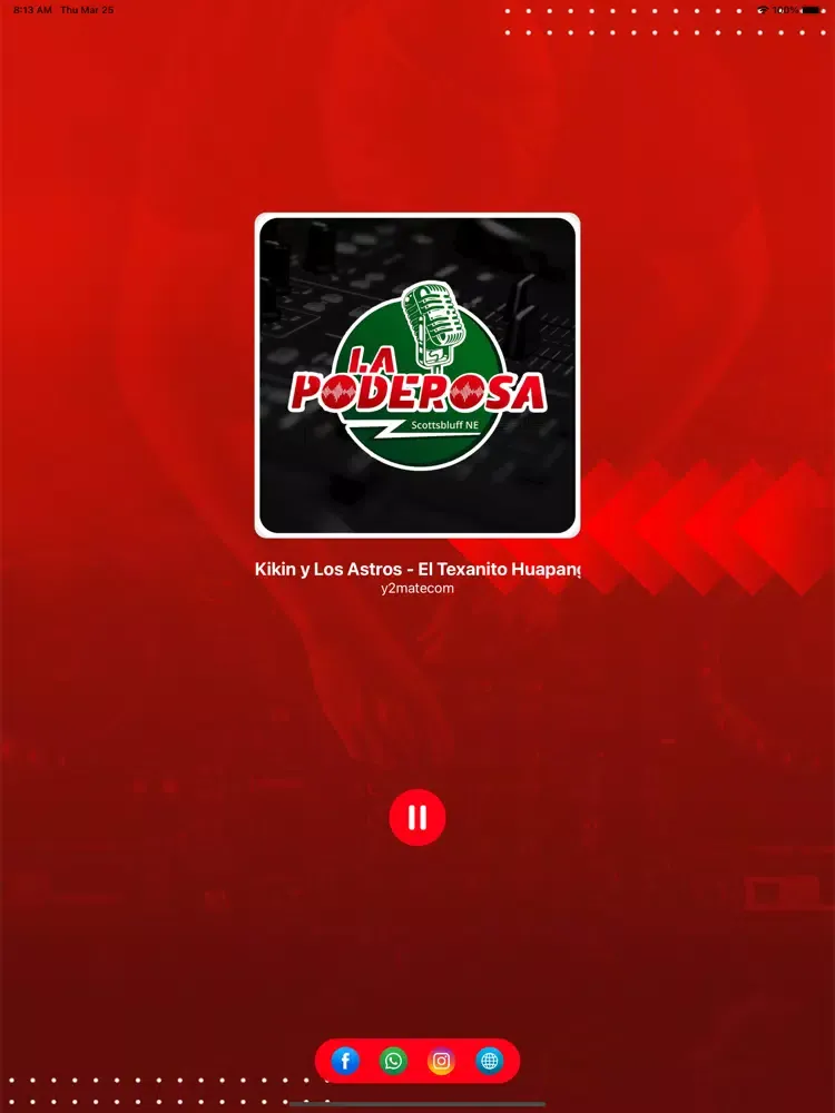 Ảnh chụp màn hình của Radio la Poderosa Nebraska iPad 
