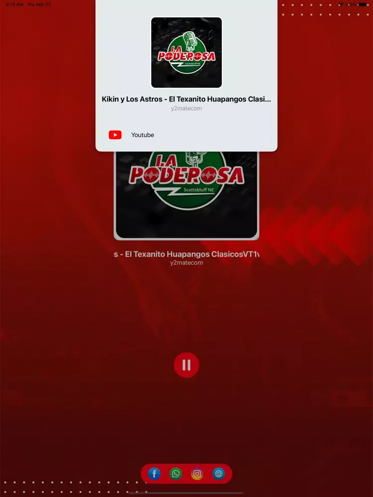 Ảnh chụp màn hình của Radio la Poderosa Nebraska iPad 