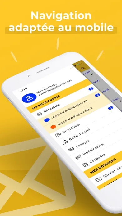 Screenshot di Laposte.net – Votre boîte mail