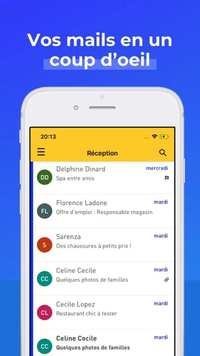 Screenshot di Laposte.net – Votre boîte mail