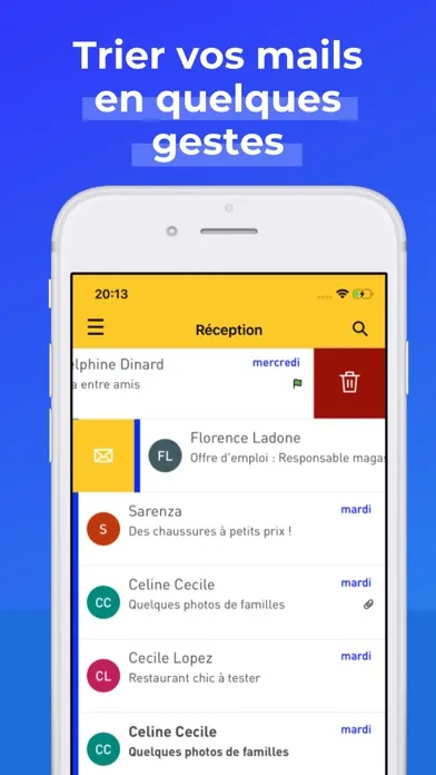 Screenshot di Laposte.net – Votre boîte mail