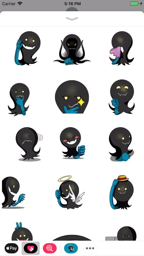Ảnh chụp màn hình của Halloween Black Ghost Animated