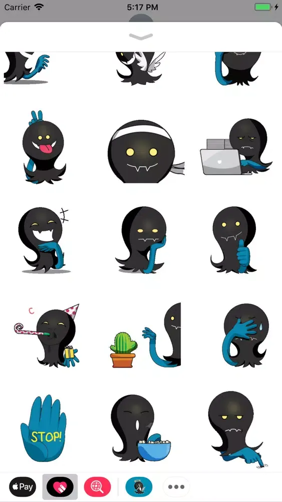 Ảnh chụp màn hình của Halloween Black Ghost Animated