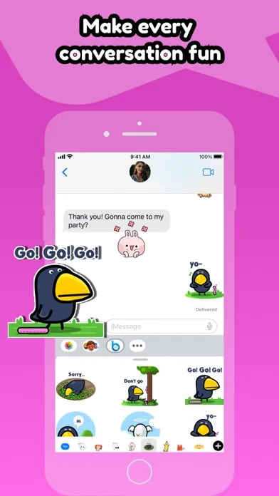 Скриншоты BubbleX - iMessage Sticker App