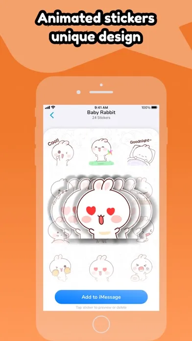 Скриншоты BubbleX - iMessage Sticker App