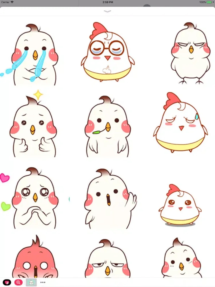 Capturas de tela do Funny Chicky Animated Stickers iPad 