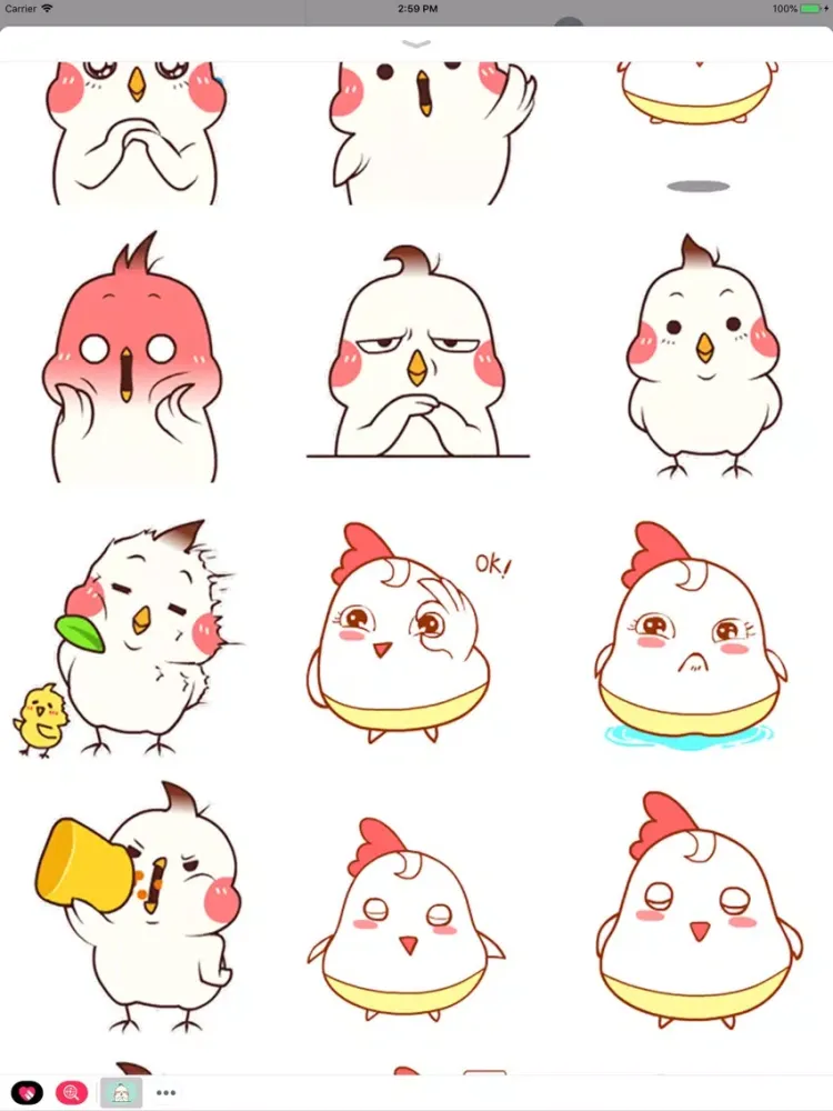 Capturas de tela do Funny Chicky Animated Stickers iPad 