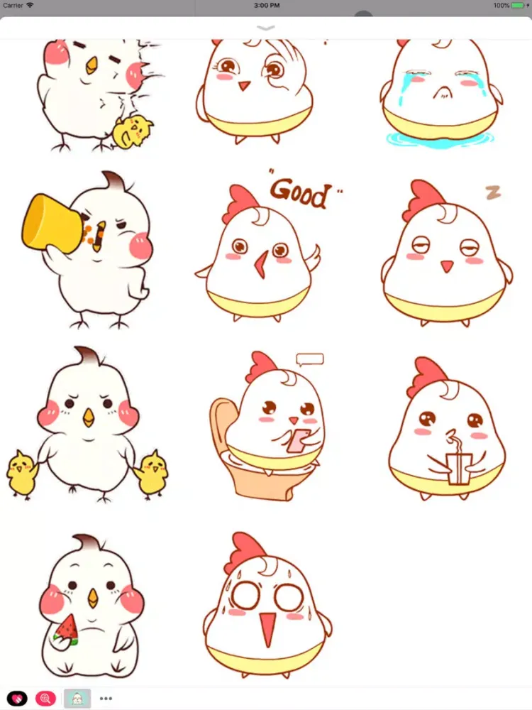 Capturas de tela do Funny Chicky Animated Stickers iPad 