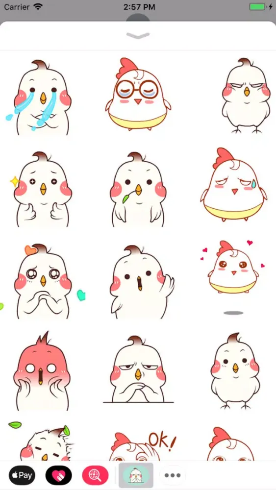 Capturas de tela do Funny Chicky Animated Stickers