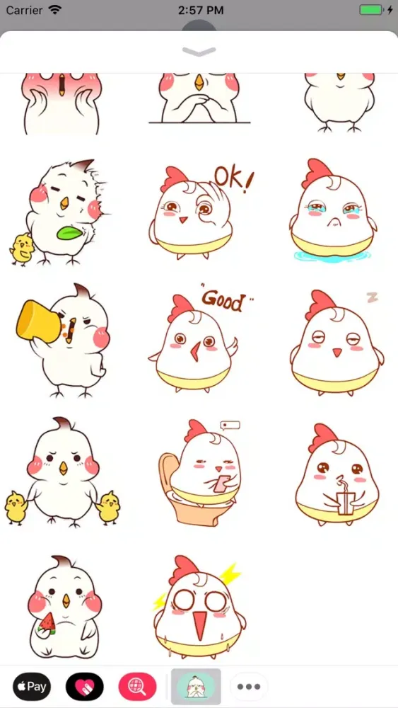 Capturas de tela do Funny Chicky Animated Stickers