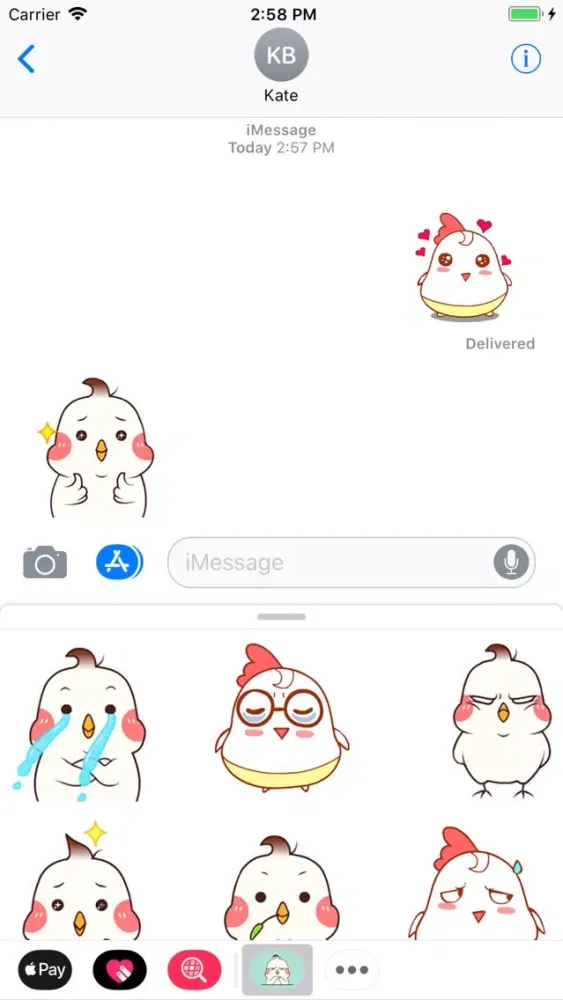 Capturas de tela do Funny Chicky Animated Stickers