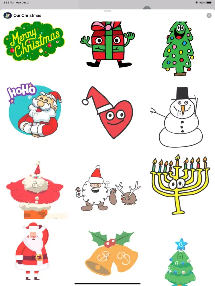 Screenshot di Our Christmas Stickers iPad 