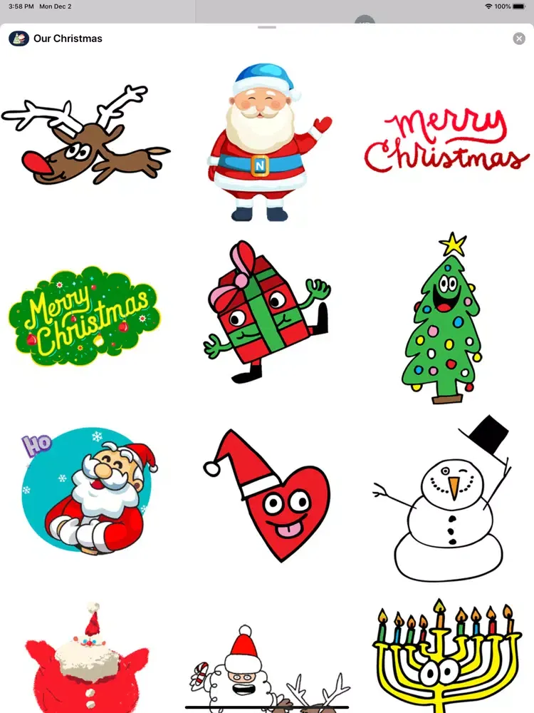 Screenshot di Our Christmas Stickers iPad 