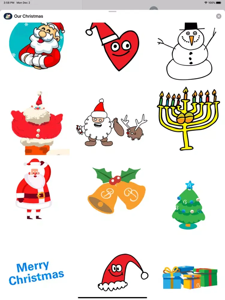 Screenshot di Our Christmas Stickers iPad 