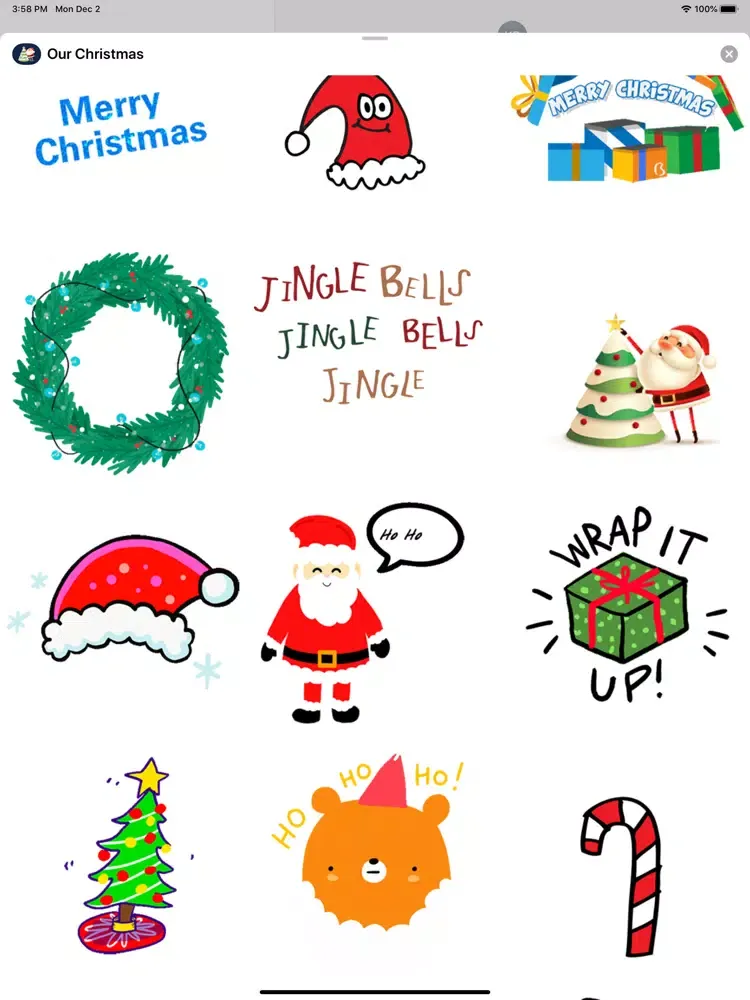 Screenshot di Our Christmas Stickers iPad 