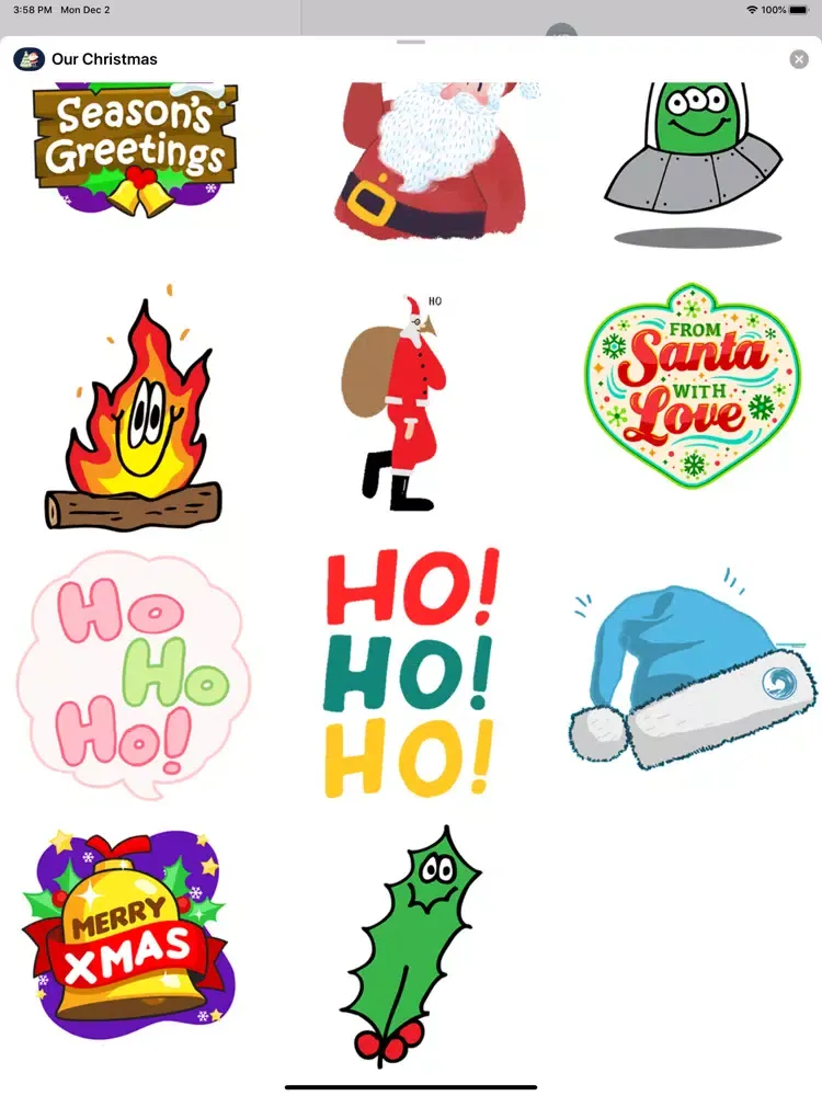 Screenshot di Our Christmas Stickers iPad 