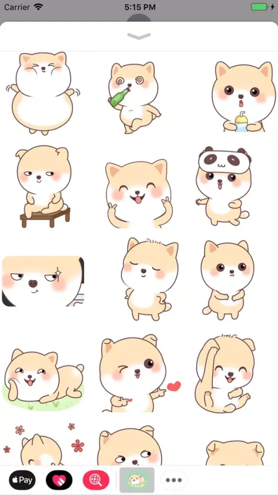 Funny Corgi Animated Stickers Ekran Görüntüleri