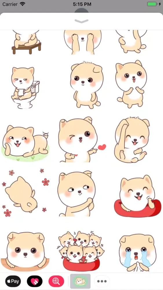 Funny Corgi Animated Stickers Ekran Görüntüleri
