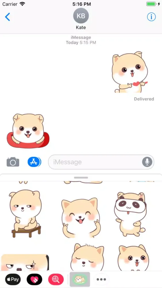 Funny Corgi Animated Stickers Ekran Görüntüleri